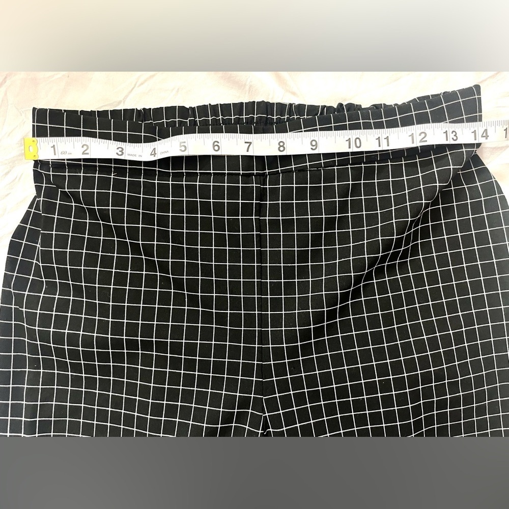 Massimo Fabro Italy Black and White Checkered Women's Trousers Pants Size 6 - Picture 4 of 9